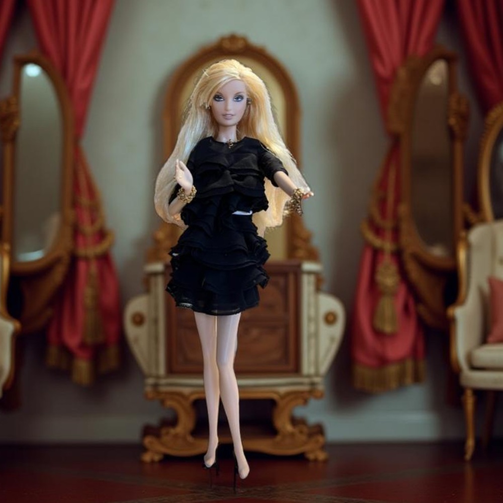 Barbie Doll Juicy couture 2004 Beverly
Hills (2008) Chiffon dress & jewelry - Picture 1 of 16
